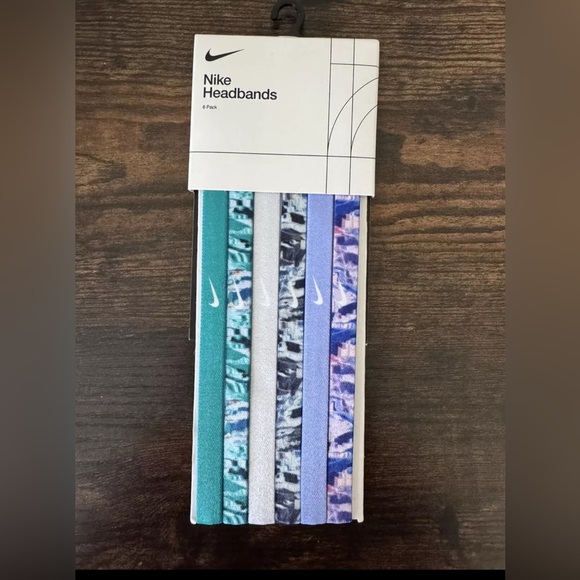 Nike Headband 6 Pack Non-Slip Swoosh Logo Bright Colors Multipack NWT - Picture 1 of 2